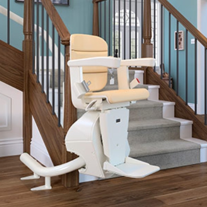 Los Angeles Handicare Freecurve curved stair lift